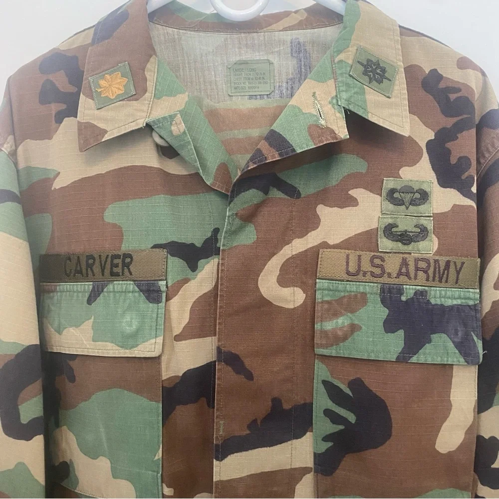 Authentic Vintage US Army Military Camouflage Jacket & Pants | Large & Medium